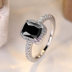 Elegant Synthetic Zirconia Statement Ring