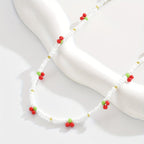 Minimal Cherry Necklace