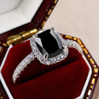 Elegant Synthetic Zirconia Statement Ring