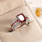 Sophisticated White Gold Statement Ring