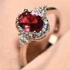 Elegant White Gold Ember Ring