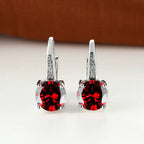 Elegant White Gold Drop Earrings