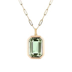 Emmy Minimalist Emerald Necklace