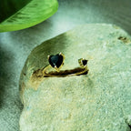 Timeless Obsidian Copper Ring