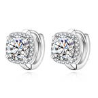 Luxe Cushion Halo Earrings