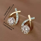 Gold Luxe Stud Earrings