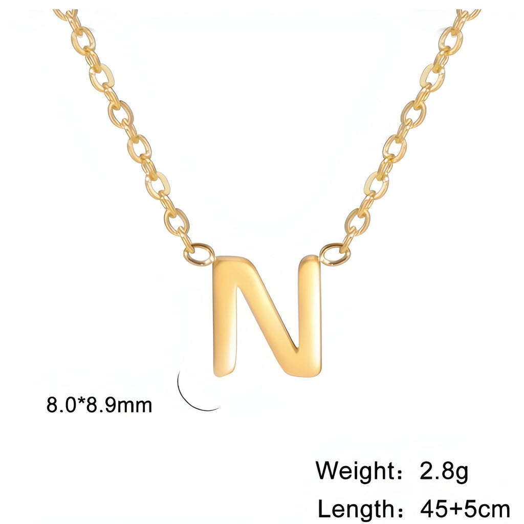Signature Gold letter Necklace