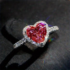 Elegant Ruby White Gold Ring