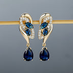 Elegant Synthetic Zircon Drop Earrings