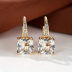 Gracious Gemstone Hoop Earrings