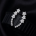 Elegant Floral Ear Climbers
