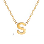 Signature Gold letter Necklace