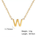 Signature Gold letter Necklace