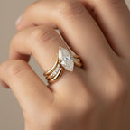 Elegant Gold Drop Crown Ring