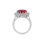 Sophisticated Scarlet Ruby Gold Ring
