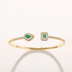 Elegant Gold Sculptural Bracelet
