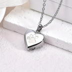 Paw Heart Ashes Necklace