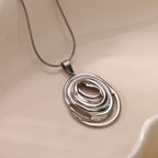 Oval Pendant Necklace