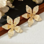 Painted Floral Earrings