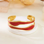 Modern Wave Stainless Steel Bracelet