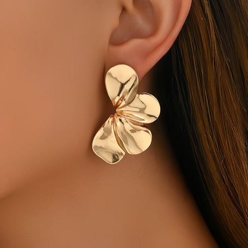 Effortlessly Luxurious Petal Earrings