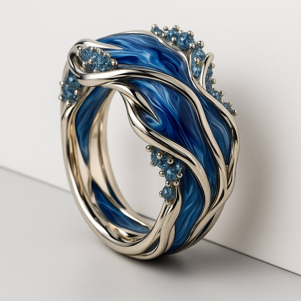 Vintage Inspired Wavy Ring