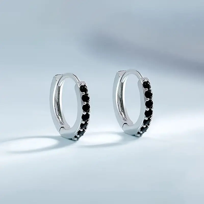 Mayfair Emerald Hoop Earrings