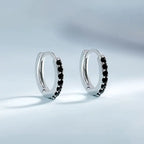 Mayfair Emerald Hoop Earrings