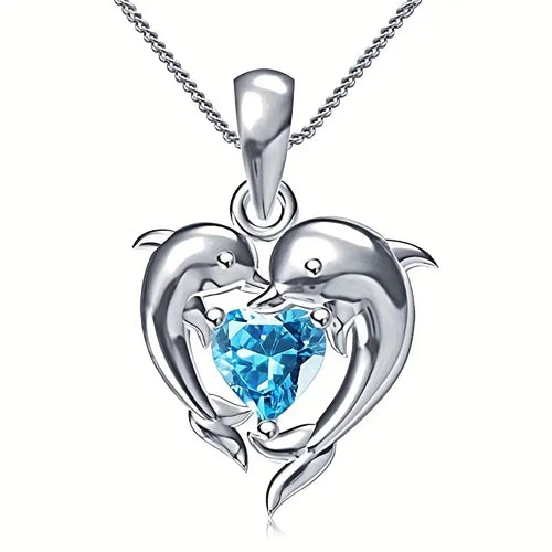 Dolphin Sapphire Necklace