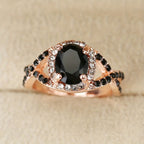 Elegant Onyx Gold Fashion Ring
