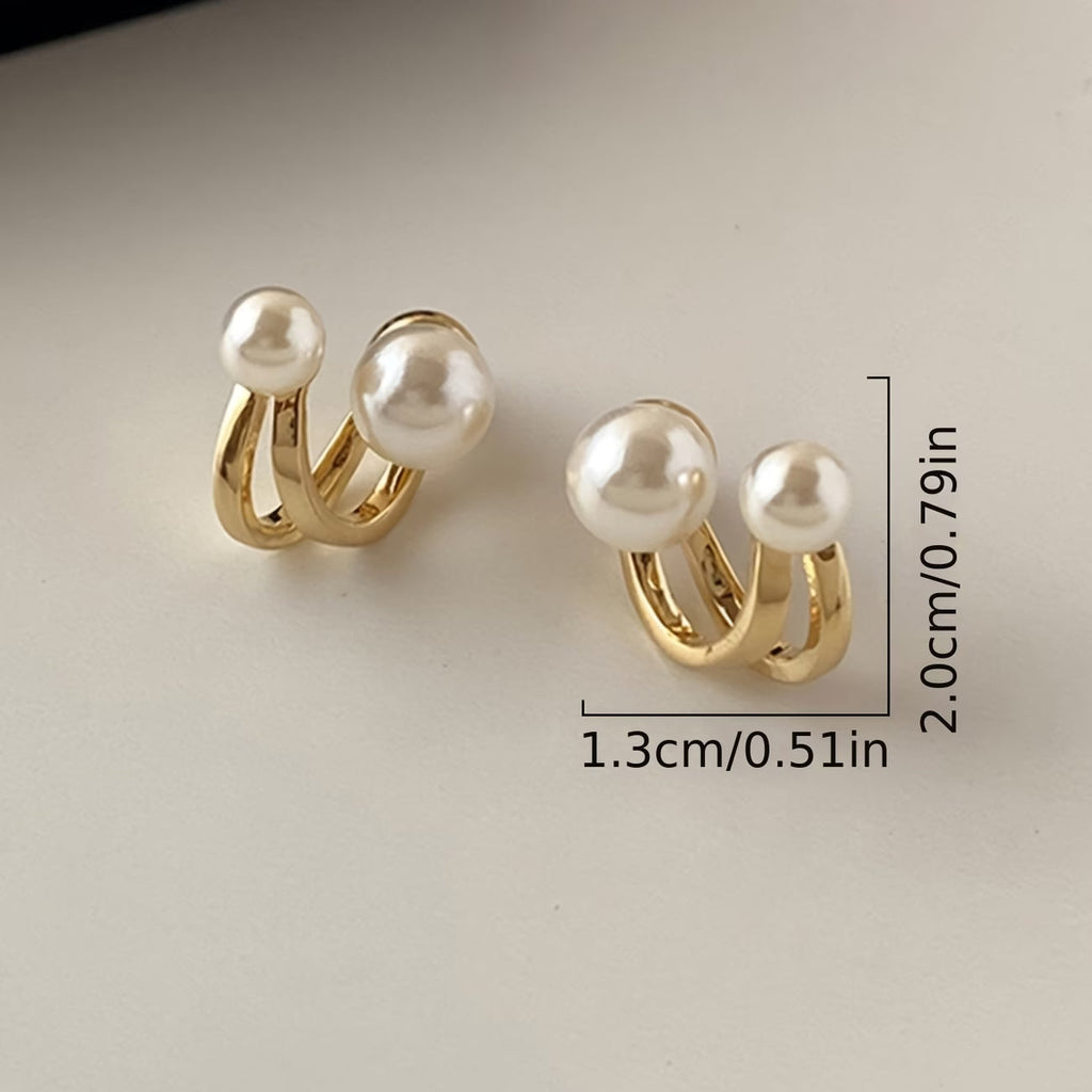 Twisted Pearl Statement Earrings