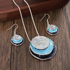 Turquoise boho Retro necklace Set