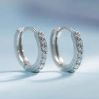 Mayfair Emerald Hoop Earrings