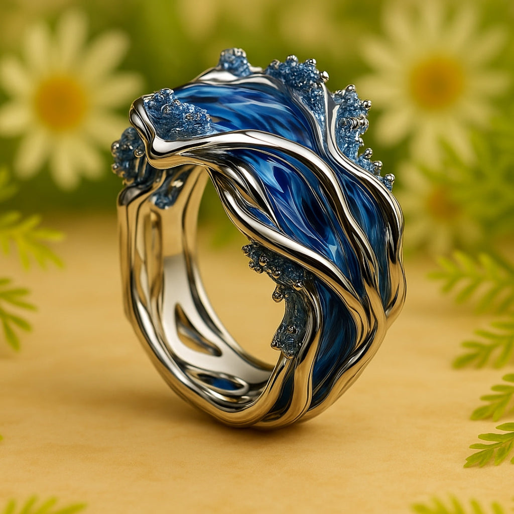 Vintage Inspired Wavy Ring