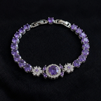 Elegant Crown White Gold Bracelet