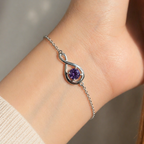Elegant Amethyst Chain Bracelet