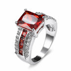 Sophisticated White Gold Statement Ring