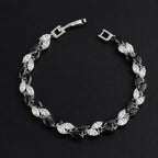 Elegant Synthetic Zircon Wheat Leaf Bracelet