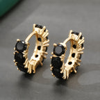Elegant Luminous Onyx Drop Earrings