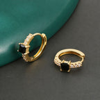 Elegant Vintage Round Zirconia Earrings