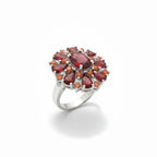 Elegant Layered Scarlet Petal Ring